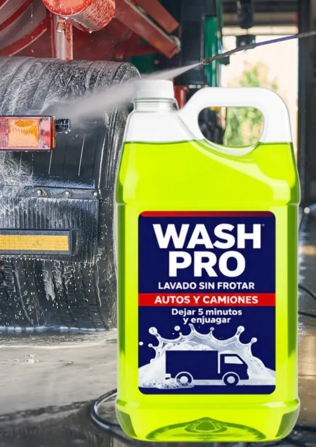 Shampoo sin frotar, de alto rendimiento, para autos y camiones.